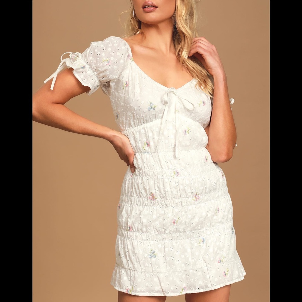 White cotton dress